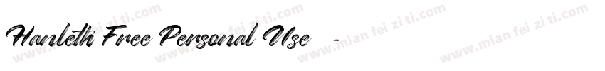 Hanleth Free Personal Use 常规字体转换